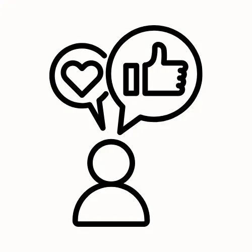 Social media management icon to grow brand presence by Stellor IT Services