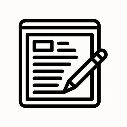 SEO-friendly content writing icon by Stellor IT Services