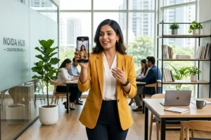 Marketer creating video content as part of new digital marketing strategies 2026.
